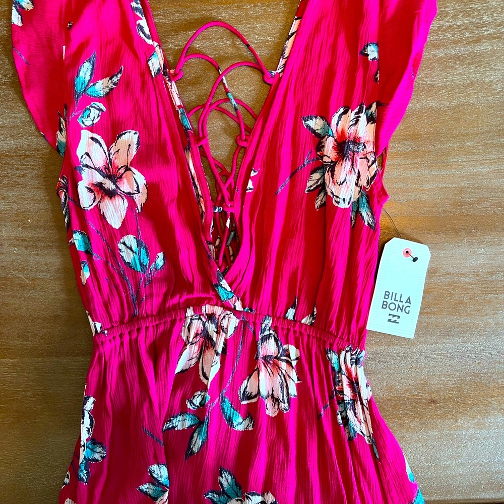Billabong “flutter in the rain” dress